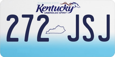 KY license plate 272JSJ