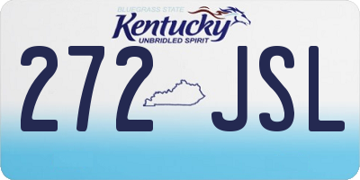 KY license plate 272JSL
