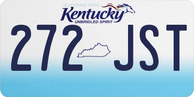 KY license plate 272JST
