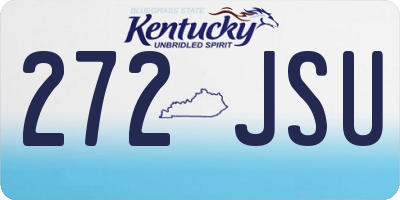 KY license plate 272JSU