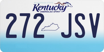 KY license plate 272JSV