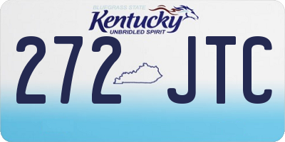 KY license plate 272JTC