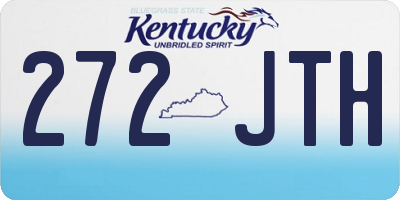 KY license plate 272JTH