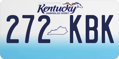 KY license plate 272KBK