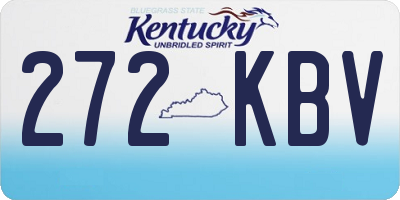 KY license plate 272KBV