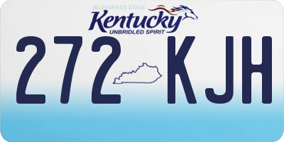KY license plate 272KJH