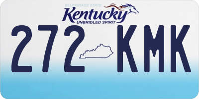 KY license plate 272KMK