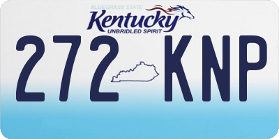 KY license plate 272KNP