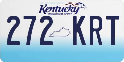 KY license plate 272KRT