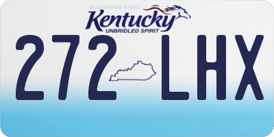 KY license plate 272LHX