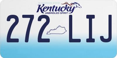 KY license plate 272LIJ