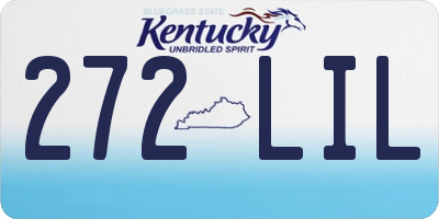 KY license plate 272LIL