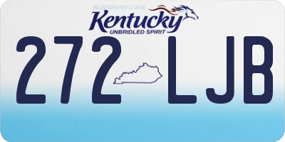 KY license plate 272LJB