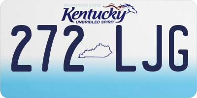 KY license plate 272LJG