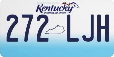 KY license plate 272LJH