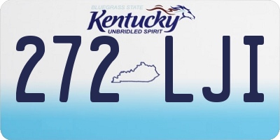 KY license plate 272LJI