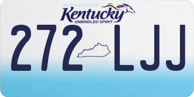 KY license plate 272LJJ