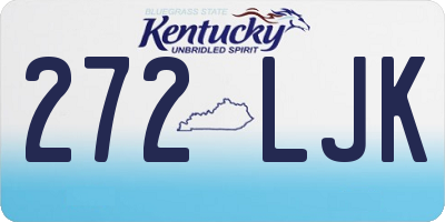 KY license plate 272LJK
