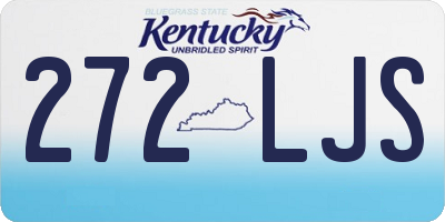 KY license plate 272LJS