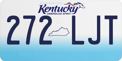 KY license plate 272LJT