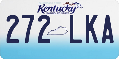 KY license plate 272LKA
