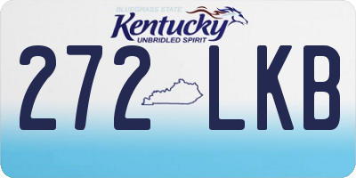 KY license plate 272LKB