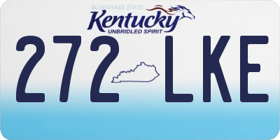 KY license plate 272LKE