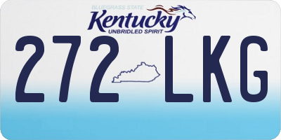 KY license plate 272LKG