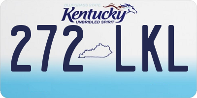 KY license plate 272LKL