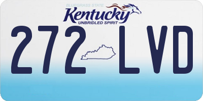 KY license plate 272LVD