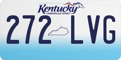 KY license plate 272LVG