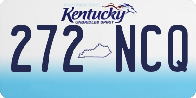 KY license plate 272NCQ