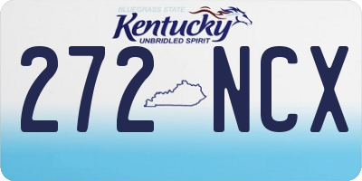 KY license plate 272NCX