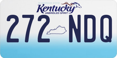 KY license plate 272NDQ