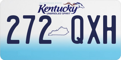 KY license plate 272QXH