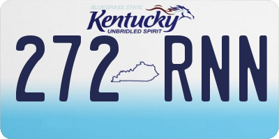 KY license plate 272RNN