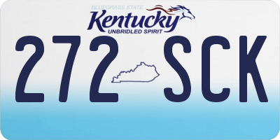 KY license plate 272SCK