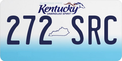 KY license plate 272SRC