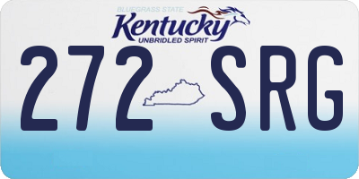 KY license plate 272SRG