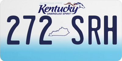 KY license plate 272SRH