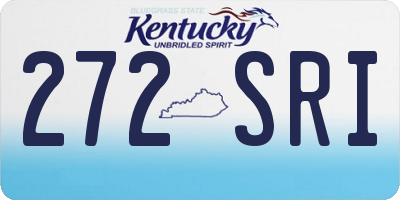 KY license plate 272SRI