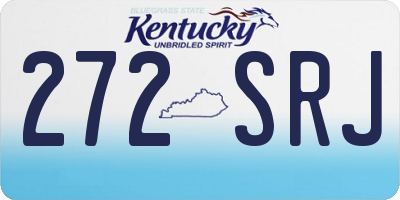 KY license plate 272SRJ