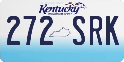 KY license plate 272SRK