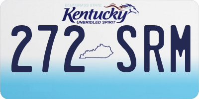 KY license plate 272SRM