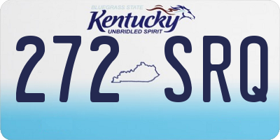 KY license plate 272SRQ