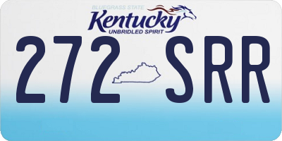 KY license plate 272SRR