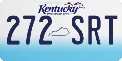 KY license plate 272SRT