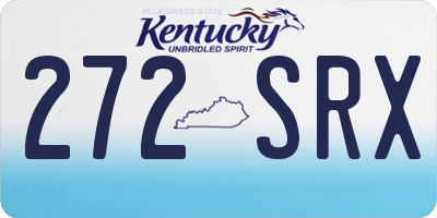 KY license plate 272SRX