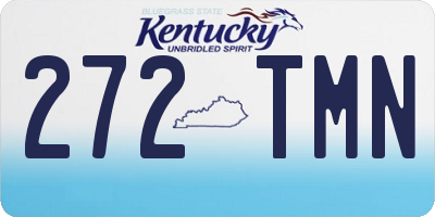 KY license plate 272TMN