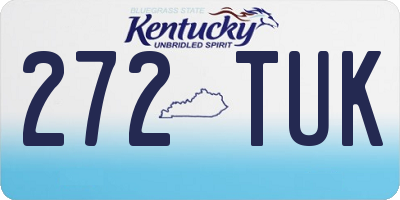 KY license plate 272TUK
